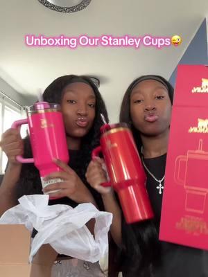 UNBOXING OUR STANLEY CUPS FOR CHRISTMAS 🎄 { follow @Kj & @KP DaGeneral for the full hauls } #fyp #kymaandkymora #twins #identicaltwins #foryou #StanleyCup #christmas #christmashaul #foryoupage #viral 