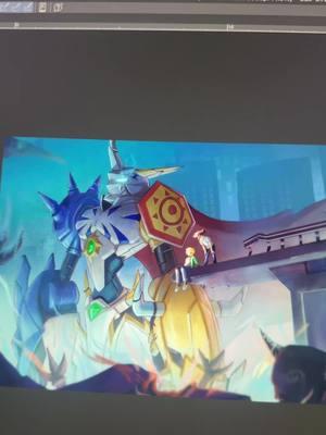 New omnimon prints possibly coming soon #art #digitalart #omnimon #digimon