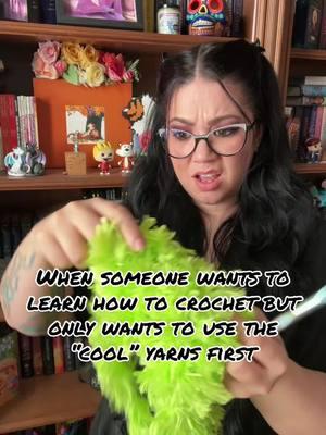 Remember it’s ok to be a beginner and use beginner yarn first. Also, this is what it looks like if you ask me to teach crochet to someone. Twisted & batty pattern by @TheTwistedHatter #crochet #beginner #practicemakesperfect 