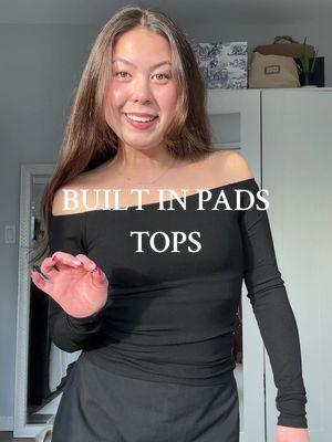 any shirt with built in pads is an instant yes from me!!✨ #offtheshouldertop #builtinpads #klassynetwork #staplepieces #closetessentials #wardrobeessentials #fashionmusthaves #tiktokshopcreatorpicks #fashionlookbook 