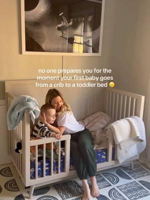 Time is flying and I’m not ok with it! 🥲 #bigboybed #toddlerbed #MomsofTikTok #crib #momlife #toddlermom #toddlersoftiktok 