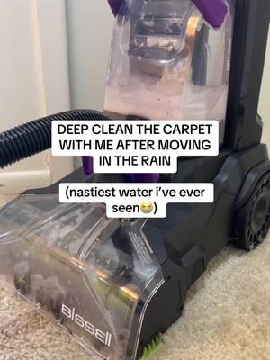 i’ve never seen a nastier water dump in my life!!! but me and my dog lived here for two years and we’ve been moving stuff out of this place in the rain and mud 😭 #CleanTok #clean #deepclean #waterdump #carpetclean #bissel #bisselclean #foryou #nasty 