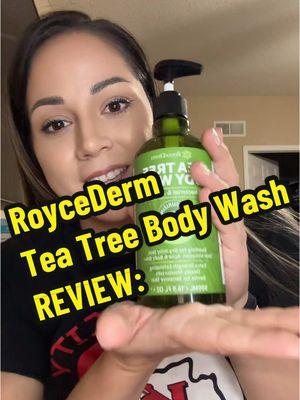 Product testing Tuesday! RoyceDerm at it again! This is their Tea Tree Body Wash! 💚 @RoyceDerm #postpartum #acneproneskincare #teatree #RoyceDerm #bodywash #review #product #skincare #breakouts 