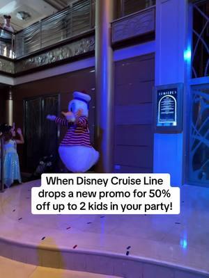 🎉🚢 HALF-OFF KIDS ON DISNEY CRUISE LINE?! 🐥✨ Donald’s dancing because kids sail for 50% off with 2 full-price adult fares! 🎶💃 Book now and treat the family to all the Disney Cruise Line magic: 🌊 Unforgettable adventures 🍦 Unlimited ice cream 🌴 Private islands like Castaway Cay 🎭 Broadway-style shows Don’t let this deal sail away! Fill out my form linked at the top of my page to plan your magical family vacation today! ⚓✨ #disneycruiseline #cruisedeals #castawaycay #familyvacation #disneymagic #dancingdonald