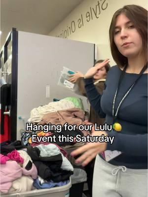 Will you be at our event this Saturday 1/4? 🍋🛍️👀🫣 #platos #platoscloset #fyp #lulu #fyp #trend #lululemon #chicago #libertyville #illinois #thrifting #money #comeshop #event #trending #resale 