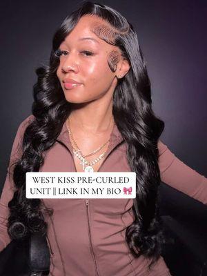 West Kiss Back At It Again 🔥 Link in Bio To Purchase 🎀 #westkiss #curledwigs 