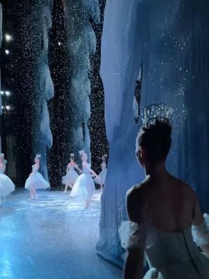 From the Wings: The Waltz of the Snowflakes captured From The Wings, featuring 16 members of NYCB's corps de ballet. #nycballet  #nutcracker #ballet #snow #snowflake 