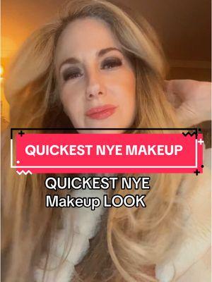 Quickest NYE MAKEUP LOOK  #nye #nyemakeup #makeupover50 #over50women #over50club #over50makeup #over50ontiktok #over50vibes #50plusandfabulous #50plusclub #50plus #over50andfabulous 