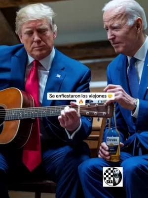 Panteon Rococo. Trump y Biden. Tomando cerveza #juanskallington #panteonrococo#vendedoradecaricias#trumpybidentomandocervezaytocandoguitarra#ska#musicaska#fyp