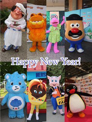 Happy New Year! #RareCharacters #RareCharacter #UniversalStudios #SesamePlace #AnimalCrossing #Pokémon #Plopsaland #Barney #DoratheExplorer #ParcAsterix #Sanrio #YoGabbaGabba #Peanuts #Minions #FraggleRock 