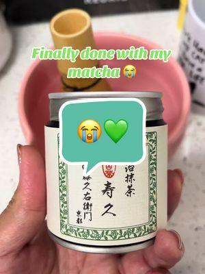 😭😭😭 Finally finished my matcha that i got from Kyoto #matcha #matchatok #usucha #kyotomatcha #itohkyuemon #matchagirl #empty #ceremonialmatcha #matchapowder #japanesematcha 