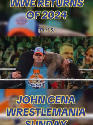 Returns of 2024 #smackdown #WWE #raw #RoyalRumble #WrestleMania #wrestlingtiktok #therock #romanreigns #johncena #reymysterio #fyp 