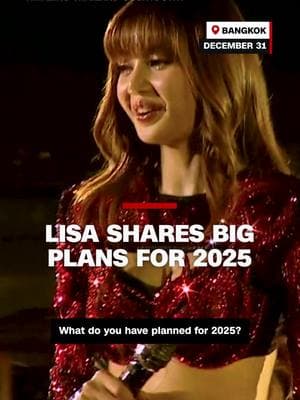 LISA, a member of K-pop band Blackpink who's first full solo album is releasing in 2025, sat down for an interview with CNN’s Will Ripley before performing at Bangkok’s New Year’s Eve celebration. #HappyNewYear, #NewYearCountdown, #NYE, #NewYearsEve, #2025, #YearInReview