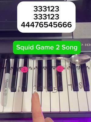 Squid Game 2 Songs Piano Tutorial 🎹 The Mingle Song #squidgame2 #piano 