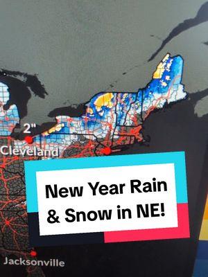 Rain and snow for the New Year in New England! #wx #weather #forecast #science #stem #steam #newengland #newenglandwx #newhampshire #maine #MA #VT #CT #RI #WomenInScience #womeninstem #abc #xyz #fyp #fypシ #trending #meteorologist #meteorology #weatherweenie #LearnOnTikTok #weathertok #STEMTok #sciencetok 