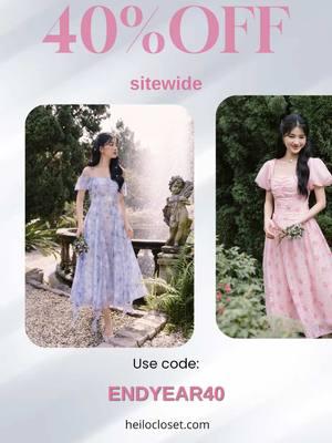 End of Year SALE 🎆  until 01.01.2024  🌸 40% off most of all our dresses 🌸 10% off AO DAI  🌸 FREE SHIPPING on $400+ US orders  🌸 FREE gifts included in every orders  #floraldress #womendress #SmallBusiness #springdress 