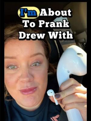 Pranking Drew with an Extra Large AirPod 💀😂 i was so suspicious 💀💀💀😂 #extralargeairpods #airpod #largeairpod #husbandwife #pranks #husbandwifeprank @Drew Dolan 