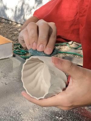 Ramekin sanding day #pottery #ceramics #slipcasting #handmade