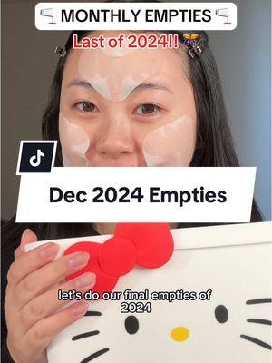 I can't believe it's the end of 2024 already 😭. This year went by way too fast, but cheers to 2025! I hope you're all safe and healthy 🫶🏼 #skincareempties #emptiesreview #emptiesskincare @Bloomkare @Fazit @ZitSticka @Abib Cosmetics @dr.althea_official 