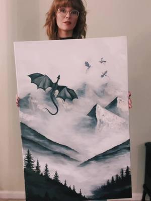 Mother of Dragons #artist #dragons #acrylic #paintingideas #acryliconcanvas #motherofdragons 