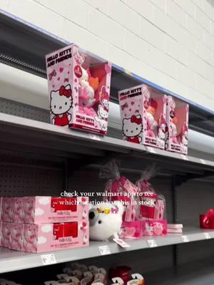 said it was in stock and i RAN #fyp #foryou #girlmom #sanrio #valentineshellokitty #walmart 