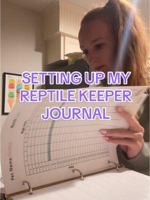 Love my Reptile Keeper Journal for staying organized with all of my reptile chores & tracking their poops, sheds, temps, etc. Available on my website 👏🏻 #reptilekeeper #reptilemom #reptilekeeperjournal #reptilechores #reptilesoftiktok #reptilelover #chameleoncare #reptiles #reptiletracker #reptiletrackerlogs #reptiletrackinglogs #snakesoftiktok #lizardsoftiktok #turtletok 