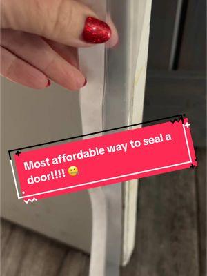 Weatherstripping hack!! . . #doorseal #doorsealstrip #doorsealer #doorsealingstrip #weatherstriping #weatherstrip #windowseal 