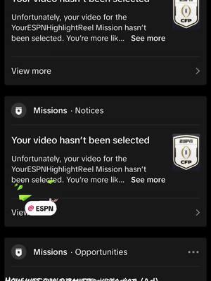 How was our submitted video not selected for the #CFPonESPN @ESPN challenge it has the sound and required tags 🤔 this is viral 🔥 #chat #game #play #survivingtiktok  #LIVEHighlights #LIVEIncentiveProgram #PaidPartnership #spotlight #gameonair #tiktoklivestudio #gamerLounge #trendingstars #tiktokmademebuyit  #camptiktok #communityfest #hiddengems #creatorsearchinsights #livefest2024 #CelebrateLIVE2024 #tiktokpartner 