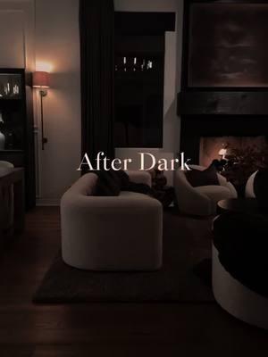 Shop my home in bio or in the comments below 👇  Cozy textures, deep hues, and moody vibes.  The after dark hours is truly when your home comes to life.  #interiordesign #homedecor #livingroominspo #afterdark #designer #livingroomdecor #designinspo 