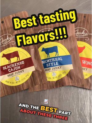 Replying to @boom.boom.boomboom best tasting flavors??? I got you!!!  #jerky #beefjerky #chickenjerky #savorysnacks #delicious 