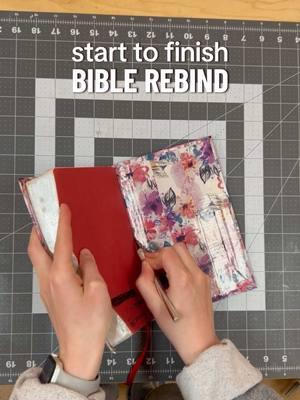 Another successful rebind for Kimberly! Set your alarm for this Friday’s bible restock — Jan 3 at 10 AM CST on our website. ##biblerebinding##christiantok##custombible##journalingbible##faithbasedbusiness