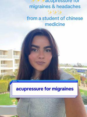 i used to deal with migraines and headaches for yearssss. i would rely on NSAIDs and prescription meds to alleviate any bit of pain & to get me functioning & able to complete my daily tasks. i was youngggg & suffered so much.  if i only knew then what i know know about acupuncture & points to relieve the pain & inflammation that cause migraines & headaches.  acupressure is a wonderful & easy way to heal yourself during attacks or as a preventative.  ofc — i recommend herbal medicine conjunctively if you suffer from migraines and headaches, as it gets to the deeeepest root cause of them. ****note - LI 4 & GB 21 are CONTRAINDICATED during pregnancy as we use these points to induce labor when needed. hope these help xoxo  #chinesemedicinepractitioner #acupuncture #easternmedicine #holisticmedicine #migrainerelief 