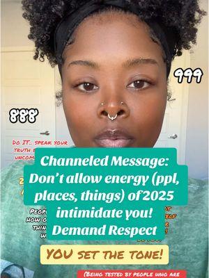 ❤️‍🩹 It’s important to keep being you & holding people accountable about you! Don’t allow people to intimidate you! Your guides may test you with family or old friends or specifically people have or may show up very similar to ppl you knew… people who you’ve been able to heal from, to see if you are ready for “bigger fish” - so do it… uncomfortable! • • • #channeledmessage #fyp #spiritual #newadventure #selfawareness #2025 #respect #test #truth #SelfCare #healing #staring #rudeness #intimidating #cleansing #authenticity #accountability #alignment #freedom #crying #protection 