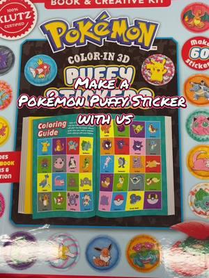 Customize your own Pokemon puffy stickers‼️‼️💛#learningexpresstoysandgifts #shoplocal #locallyowned #roseville 