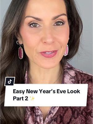 Easy New Year's Eve Eyeshadow Look 🪩🥂 Geller gorgeous glitz and glam! ✨ @Amber Milt’s easy New Year's Eve eyeshadow look will have you entering 2025 feeling your very best! Tap to shop the products! #makeupformatureskin #lauragellerbeauty #over40makeup #newyearseve #newyearsevemakeup