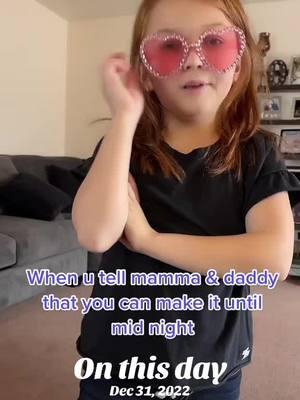 The first year she lasted until Mid Night #kidsoftiktok #smartypants #likemotherlikedaughter #comedy 