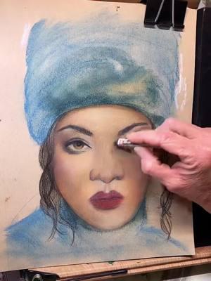 I’ve always been intimidated by oil pastels. However, after running into a major problem blending with colored pencils, I decided to give them a try. I really enjoyed working with them and they blend really nicely. #oilpastels #oilpastelart #livehighlights #live #rhianna  #portraitdrawing #atlantaartdistrict #atlantaartist  