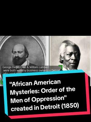 African American Mysteries: Order of the Men of Oppression helped what some historians estimate 40000 to 50,000 enslaved African Americans escape from slavery in the South for freedom in Canada. #history #detroit #BlackScrollStudyGroup #jamonjordan #escape #freedom #usa_tiktok #usa🇺🇸 #canada_life🇨🇦 #canada🇨🇦 #ontario #undergroundrailroad #fugitiveslaveact #fugitiveslaves #harriettubman 