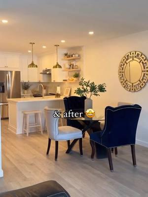 Bringing back my parents kitchen transformation but this time with the change of the floors. Thanks to @shopflooret we were able to finish the transformation. #MyFlooret use code REMODELITFLOORET for 50% off sample kit on any on their flooring. #kitchenremodel #kitchentransformation #beforeandafterhomeedition #kitchenbeforeandafter