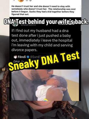 Husband does sneaky DNA test on newborn. #dna #paternitytest  #youarenotthefather #dnaresults #wwyd #marriage #fenamterra #greenscreensticker 