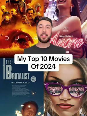 MY Top 10 Movies of 2024 #2024movies #movietok #filmtok #movies #film #foryoupage #cinema #dune2 #anora #challengers #ranking #rankingmovies #bestmovies2024 #fyp #films #2024films 