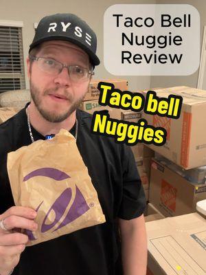 FFGF reviews Taco Bell’s Nuggies #formerfatguy #GymTok #FitTok #foodtiktok #foryou #review #foodcritic #tastetest #rating #tacobell #highprotein 