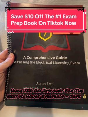 Save 12% or $10 Off Now.  Sale only good for the next 10 Hours!!!  Let’s Go #wkhk #whackhack #thebasementking #residentialelectrician #journeymanelectrician #sparkylife⚡️💡 #masterelectrician #electriciansoftiktok #commercialelectrician #sparkylife⚡️ #fyp #book #study #learn 