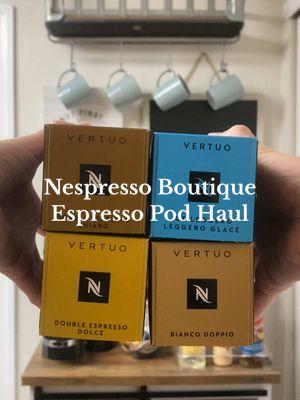 Went to the @Nespresso boutique today to pick out some new double espressos to try! Which pods are your favorite!? #nespresso #nespressovertuo #nespressomachine #nespressotalents #espresso #doubleespresso #nespressoboutique 