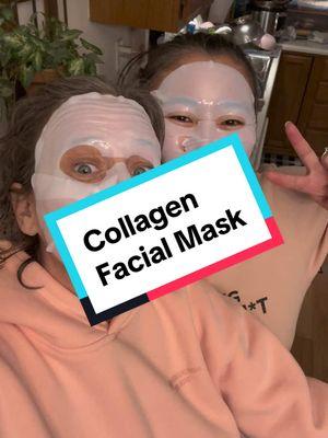 We did collagen masks during game night. It was fun and we all came out shiny and plump @ISTON #collagen #collagenmask #skincaremask #skincarecollagen #collagenfacemask #beautyproducts #plumpskin #facialmask