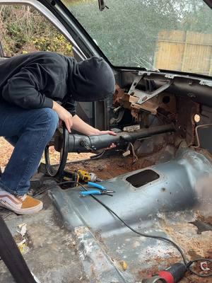 New Year’s resolution: less rusty and cooler cars  . V8 1987 S10 gets stripped down! #fabrication #build #DIY #rust #restoration #chevy #s10 #minitruck #v8 #hotrod #carguy #cargirl #fyp 