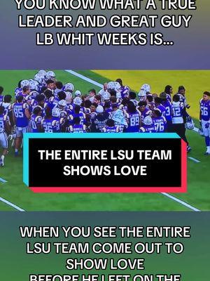 What a moment in the #texasbowl when the entire @LSU Tigers football team showed love to LB Whit Weeks before he was carted off the football field! Whit has been a huge part of the Tigers defense and big leader all season! #CollegeFootball #footballtiktok #footballseason #footballnews #collegefootballgameday #collegefootballsaturday  #cheerleader #footballgame #footballvideo #footballtok #lsufootball #lsutigers #lsu #footballnews #footballteam #footballreporter #sidelinereporter #sportstiktok #sportsreporter #fyp #fy @ESPN @College football @College GameDay @SEC @SECNetwork @LSU 