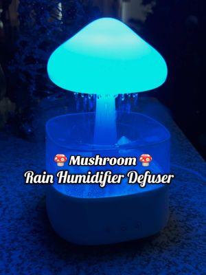 Mushroom Rain Humidifier Defuser 🔥🔥🔥🔥🔥🔥 Comes with remote and essential oils for amazing scents 🥰 #humidifier #defuser #mushrooms #rainhumidifiers #rain #sleep #led #ledlights #light #lamp #TikTokShop 