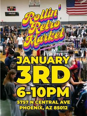 🛼🛍️ JANUARY 3RD! SHOPPING & SKATING! 🛍️🛼 KICK OFF THE NEW YEAR WITH ROLLIN’ RETRO THIS FIRST FRIDAY! 🔥🎉 Get Ready To Roll into @rollin__retro 🛼🛍 We’re super excited to announce our FRIDAY NIGHT ‘Rollin’ Retro’ Market for JANUARY 3rd! 🛼 6-10:00PM! Skating starts @ 6:00PM This event will be INSIDE, & in the heart of Uptown Phoenix at the FLC Fitness Center! We’ll have 40 local vendors bringing you all sorts of goods, from clothing to shoes, candies and jewelry, custom art & so much more! This venue also serves a full food menu! 🛍🥨 The Venue will also have a complete indoor roller rink so you can come and skate with your friends/date/family! 👨‍👩‍👧‍👦 SKATE RENTALS ARE INCLUDED WITH WRISTBANDS 🛼 WRISTBANDS ARE $5 EACH with skate rentals included! 😳 This is our last event for 2024 Rollin’ Retro events, check our calendar for more dates in 2025!🛍 Rollin’ Retro 🛼 Voted AZ’s Best Market 🏆 5757 N Central Ave 🌆 6:00-10PM ✨ $5 Entry🎟 Skate Rental Included 🛼 📸: @barterforchange / @just_li_ 🔊: @foojinwindgod 🛼🎙: DJ Rhythum #ivoryhouse #fleamarket #nightmarket #arizona #phoenix #event #market #vintage #arizonaevents 