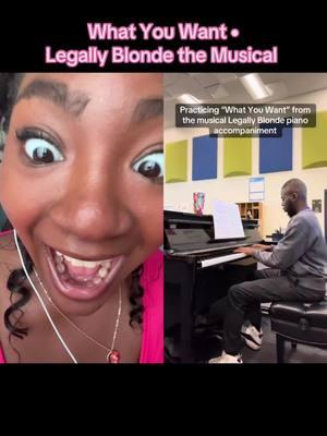 #duet with @Justin I simply could not resist🫣👱🏾‍♀️💖 #fyp #ellewoods #legallyblonde #singer #musicaltheatre 